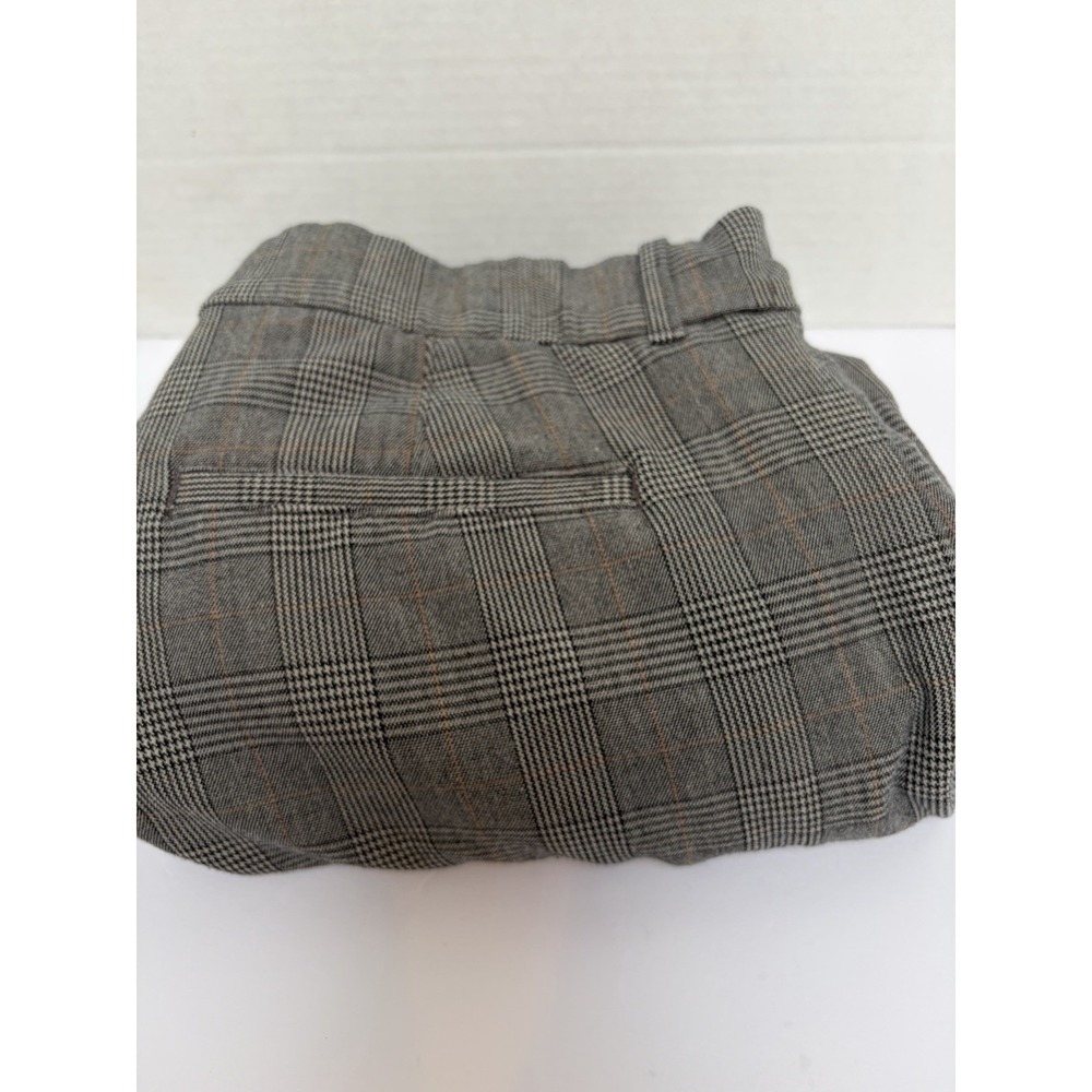 American Eagle Hi-Rise Stretch Wide Leg Trouser Glen Plaid Size‎ 8 Polyester